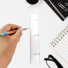 20 cm Transparent Plastic Ruler (1 Pc)