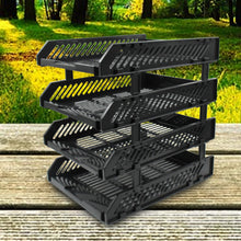 4-Layer Multifunctional File Rack with Drawers for Office Desk